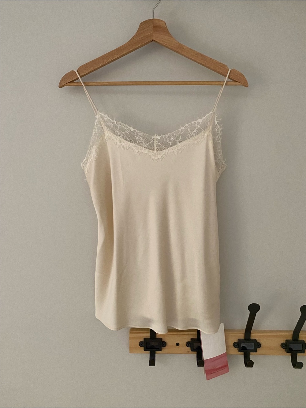 Lace Trim Cream Camisole